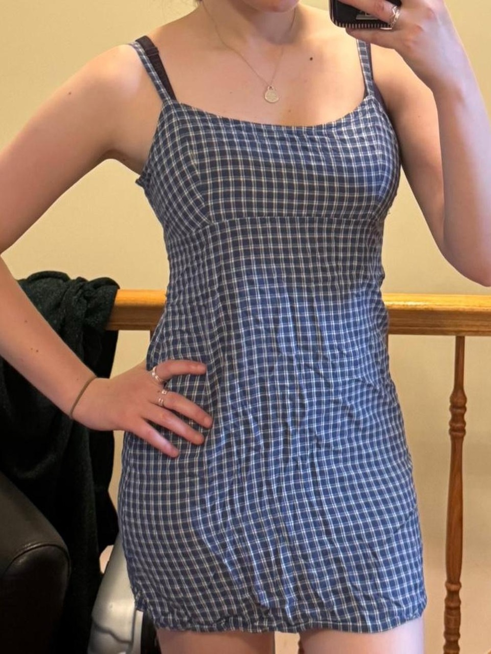 perfect brandy blue gingham mini dress!